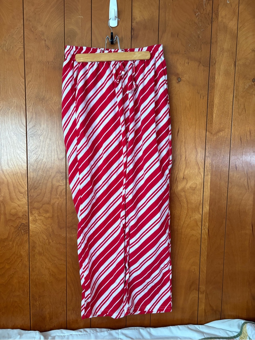 Lilly Pulitzer Red and White Diagonal Stripe Pajama Pants